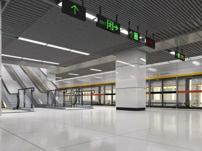 City Subway Low-poly 3D model