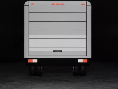 Stylized Chevrolet Express Cutaway - Game Ready Low-poly 3D model