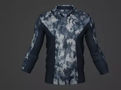 Military Soldier Clothing T-shirt Low-poly 3D model 64