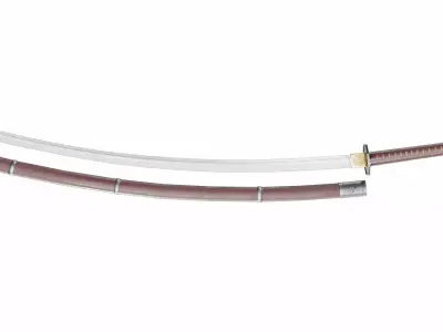 Odachi samurai sword 3D model