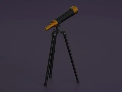 Spyglass 3D Model Low-poly 3D model