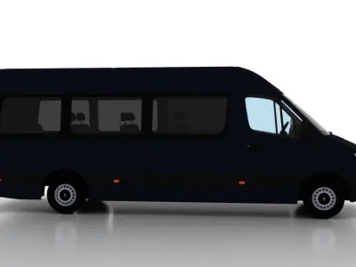 Mercedes Benz Sprinter L3H2 2009 Passenger UK 3D model