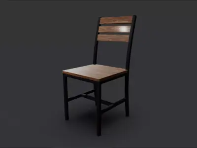 Industrial Style Chair 3D model