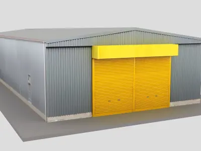 Realistic European City Block Building 15 Low-poly 3D model