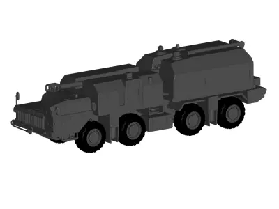 mobile artillery system 3D model