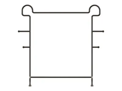 Stainless Steel Clothes Rack 3D model