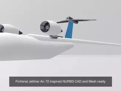 IP-Free Soviet Jetliner Pack Mesh and NURBS CAD included