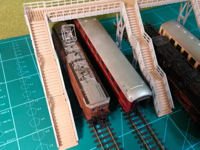 Modular footbridge mod1 1-87 FDM 3D print model