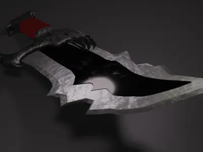 Blade of Chaos Low-poly 3D model