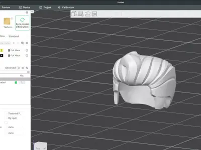Custom3Dprint Minifigure Accessory - Minifigure Hair S2 - 107 3D print model