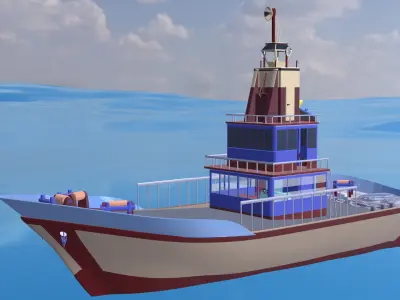 wartercraft boat ship 3D model