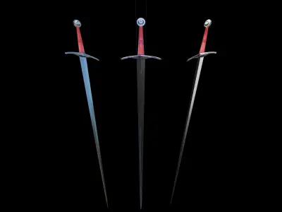 Agincourt Sword Low-poly 3D model
