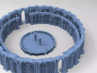 Alien Remains ruins 2 3D model