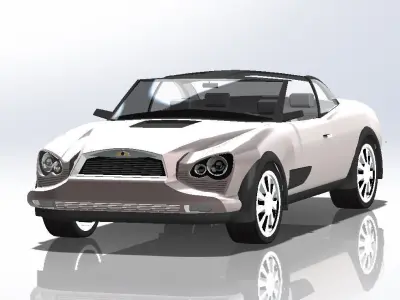 Sporty sports car Free 3D model