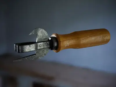 USSR ARMY POCKET CAN OPENER Low-poly 3D model