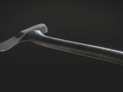 PBR Axe Model hickory handle Free low-poly 3D model