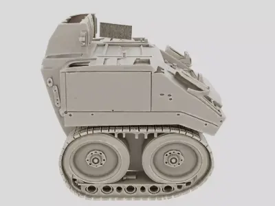 Tracked Armored Bridge Layer Vehicle for 3D print 3D model