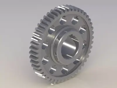 Tooth gear 3D model