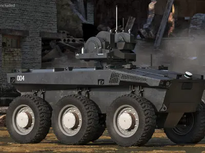 Armed Scout Robot 3D model