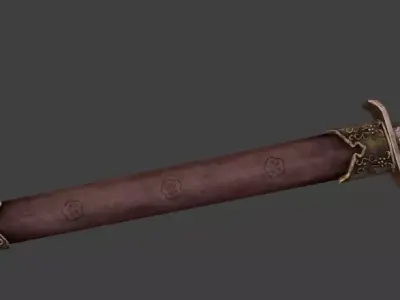 Weaponscold weapons swordsancient times Low-poly 3D model