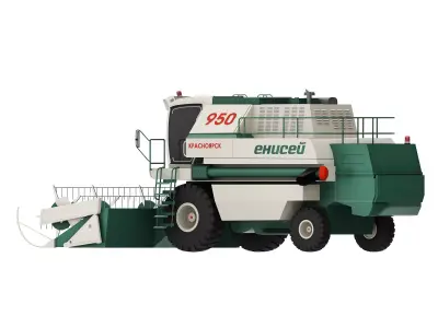  Harvester Low-poly 3D model