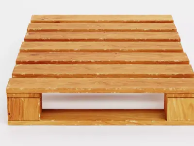 Pallet V3 - Wooden Shipping Platform 3D model