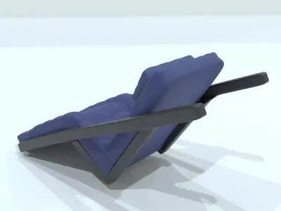 Classic Bistro Chair Low-poly 3D model