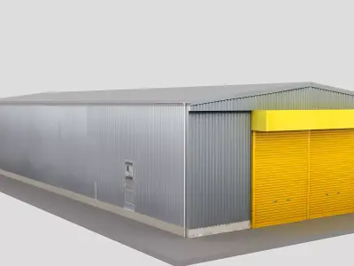 Realistic European City Block Building 15 Low-poly 3D model