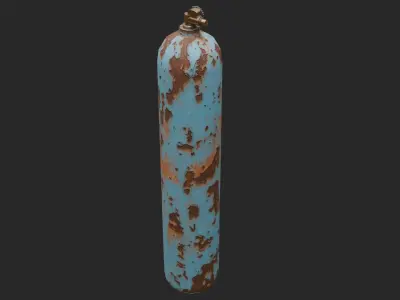 Gas cylinder Low-poly 3D model buy