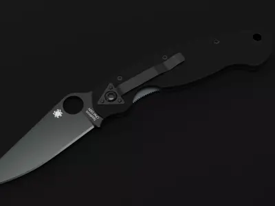Spyderco paramilitary 3D model