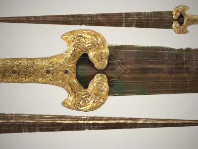 Mycenean Sword Low-poly 3D model