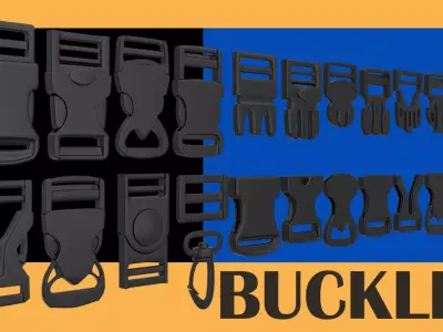 BUCKLES Low-poly 3D model