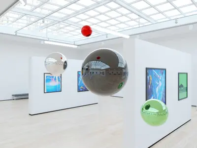 HDRI - Art Museum Gallery Interior 4b - v1 - 8192x4096 Texture