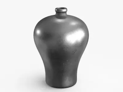 Metal Vase Collection 3D Model Pack