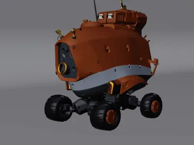 Sci-Fi Space Rover 3D model