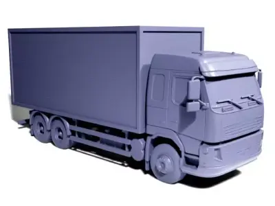 Delivery truck 2 3D print model