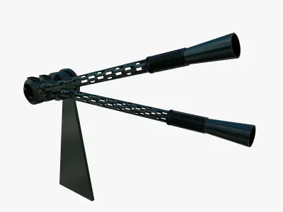 Military Aircraft Gun Free 3D model
