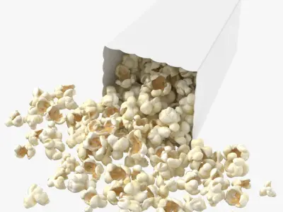 Popcorn Boxes Collection 3D model