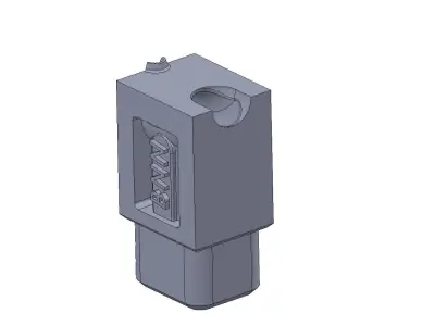 12x10 mm tunnel gate - banana gate 3D model