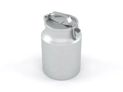 Aluminium Milk Can 3D model