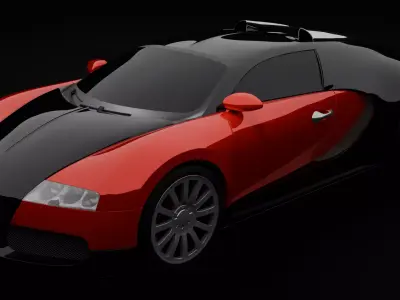 Fast hypercar 3D model