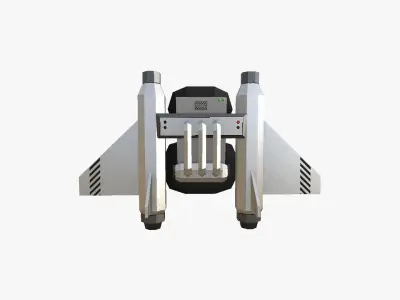 Jetpack Low Poly C05 - SciFi Character Design Low-poly 3D model