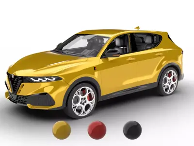 Alfa Romeo Tonale TI 2026 HQ 3d model 3D model