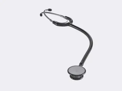 Stethoscope Low-poly 3D model