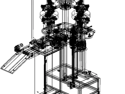 industrial cake pan cleaner 3D model