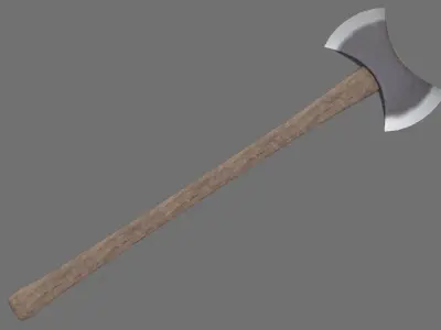 Axe 1A Low-poly 3D model