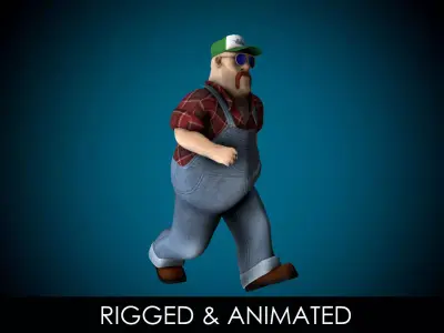 Mr Globetrotter Male Character PRO Low-poly 3D model