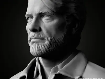 Joel bust from The Last Of Us Part II 3D print model 3D print model