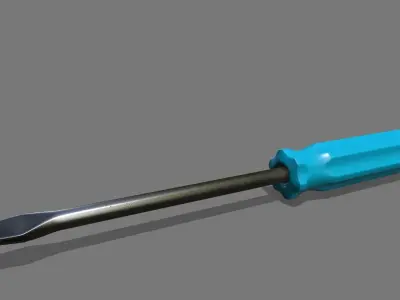 screwdriver Low-poly 3D model 44