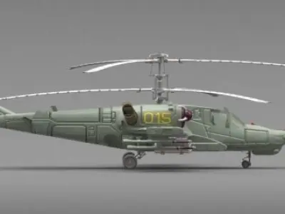 Helicopter attack 3D model
